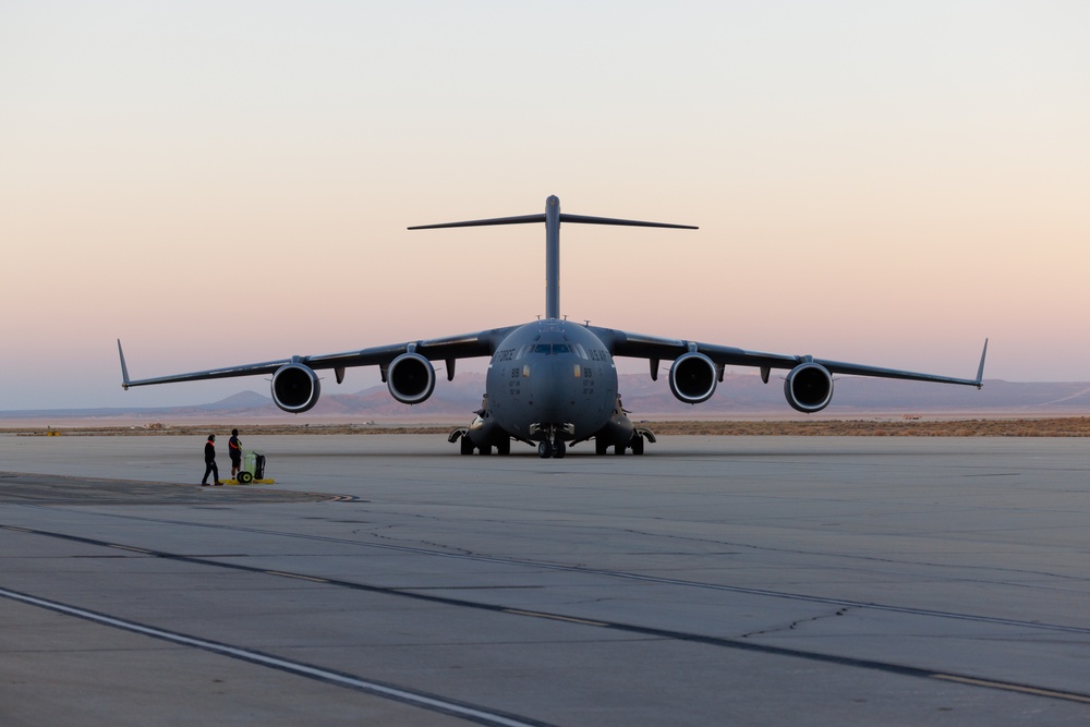 Bamboo Eagle Lands at Edwards