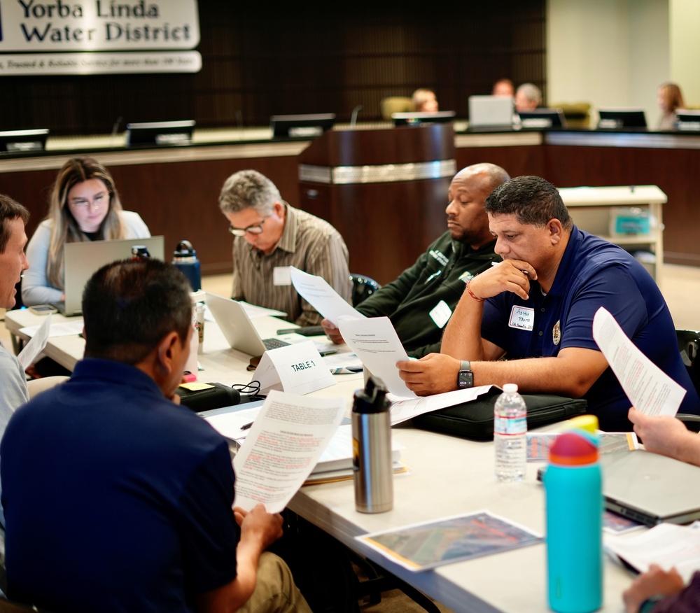 Yorba Linda emergency exercise unites USACE partners, stakeholders