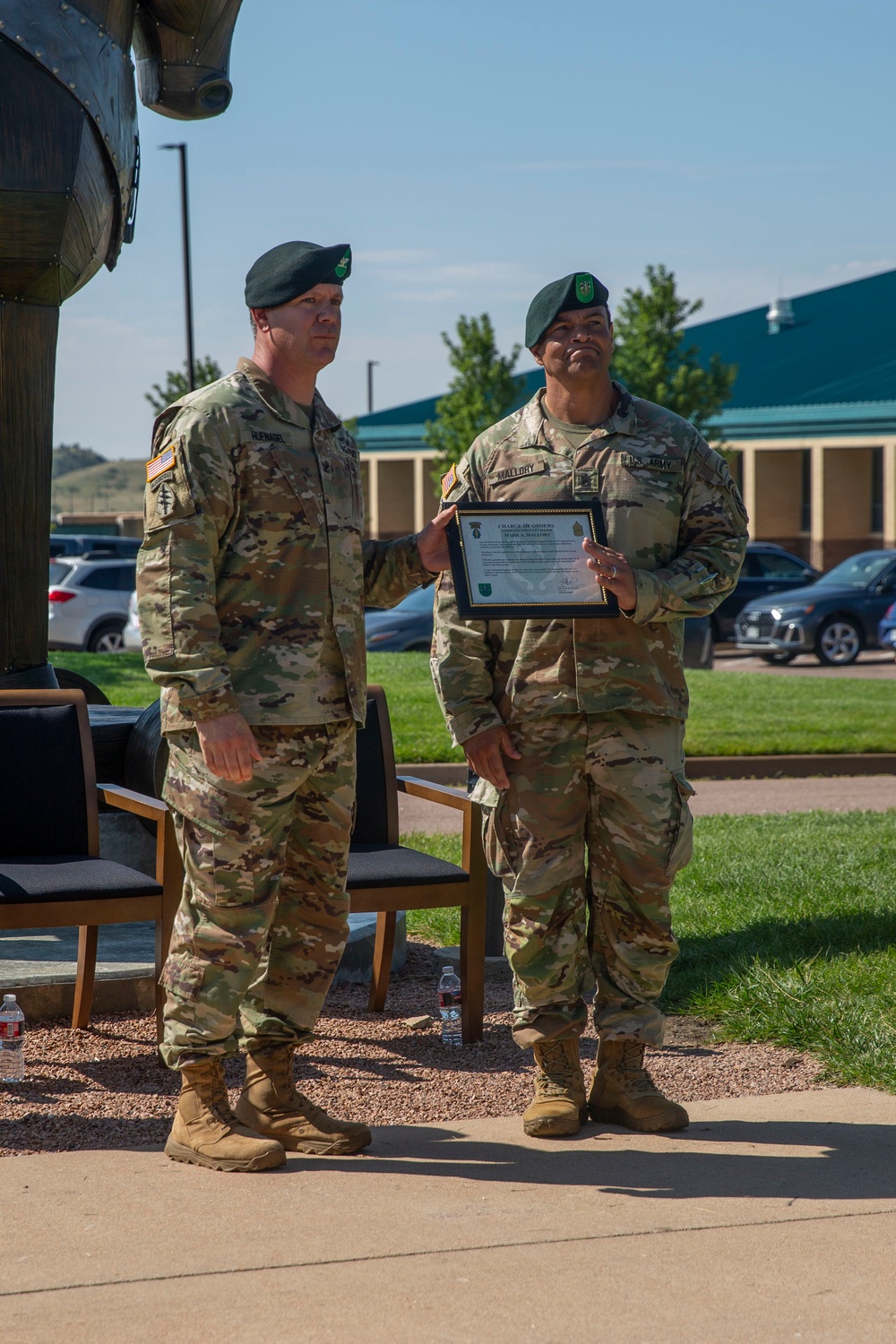 Command Sgt. Maj Dorsh Change of Responsibility ceremony