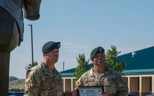 Command Sgt. Maj Dorsh Change of Responsibility ceremony