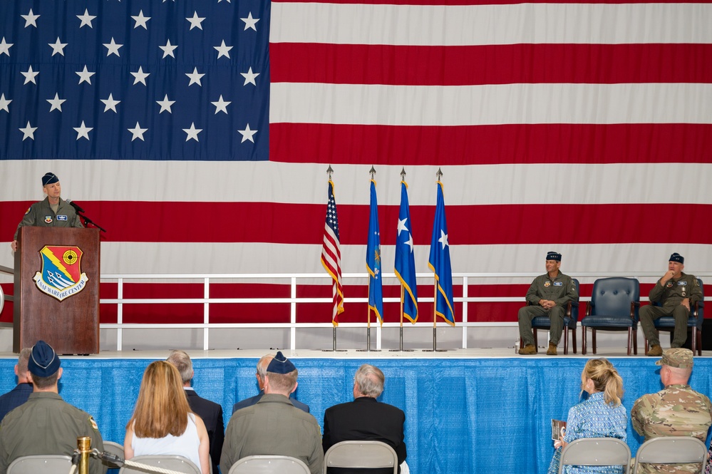 USAFWC change of command ceremony