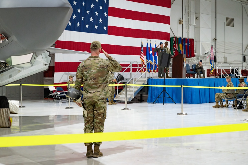 USAFWC change of command ceremony