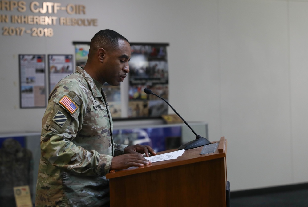Master Sgt. Lyra Lebron-Brown Promotion Ceremony