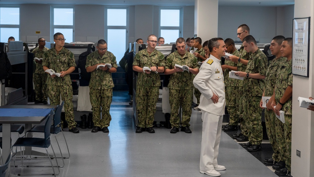 U.S. Second Fleet Visits Recruit Training Command