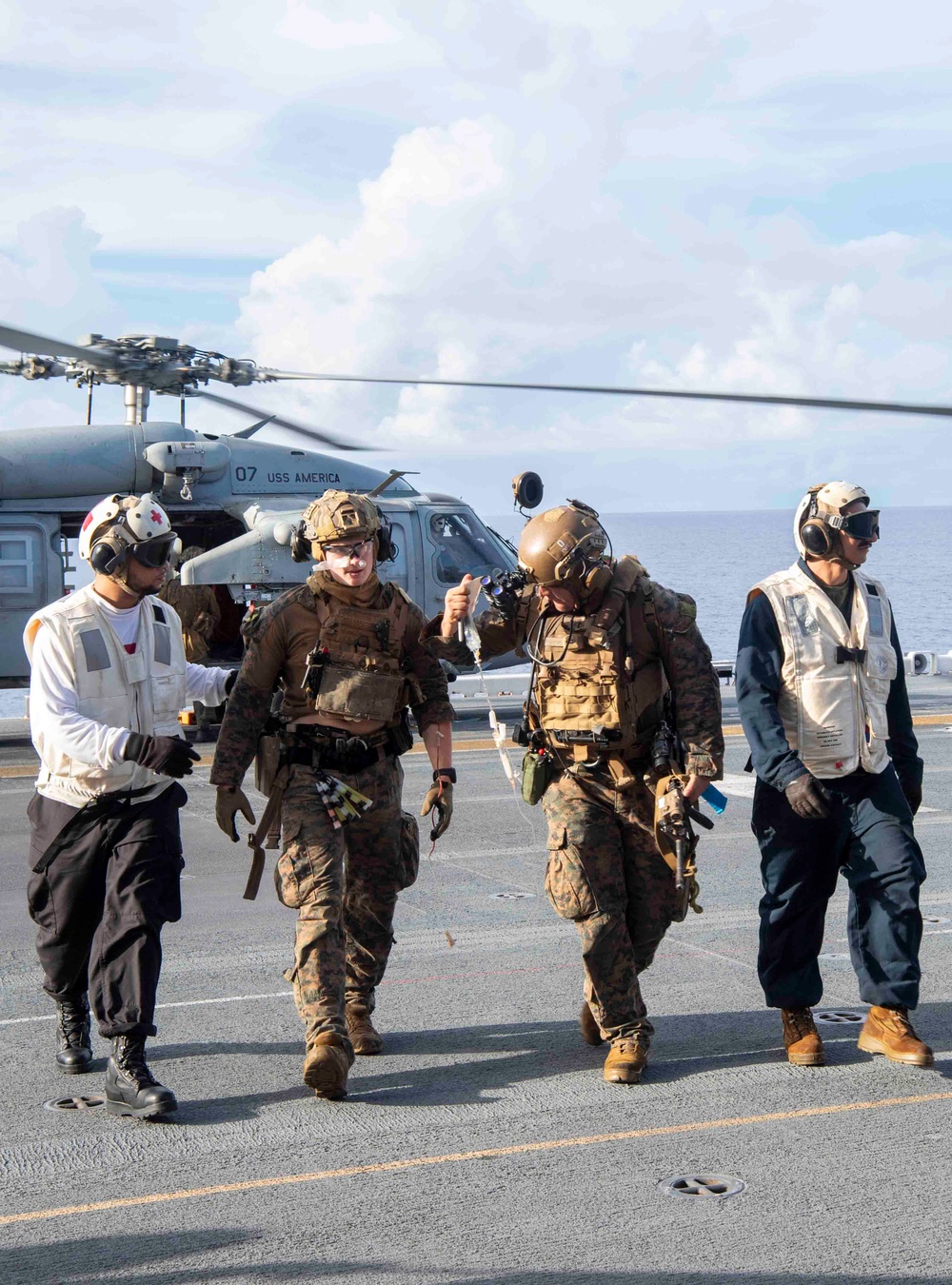 Mass Casualty Training Aboard USS America (LHA 6)