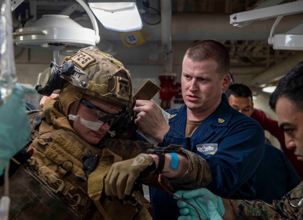 Mass Casualty Training Aboard USS America (LHA 6)