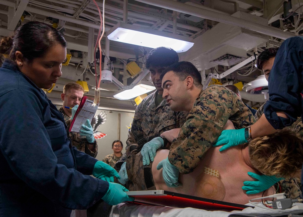 Mass Casualty Training Aboard USS America (LHA 6)