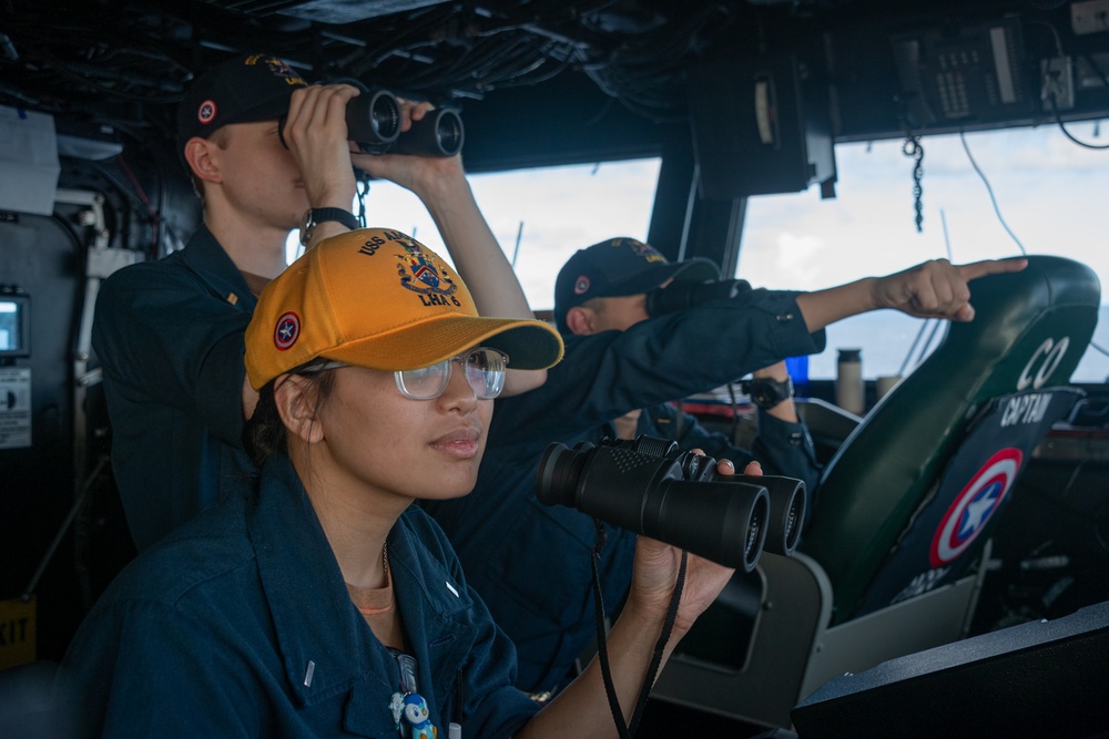 Navigation Operations Aboard USS America (LHA 6)