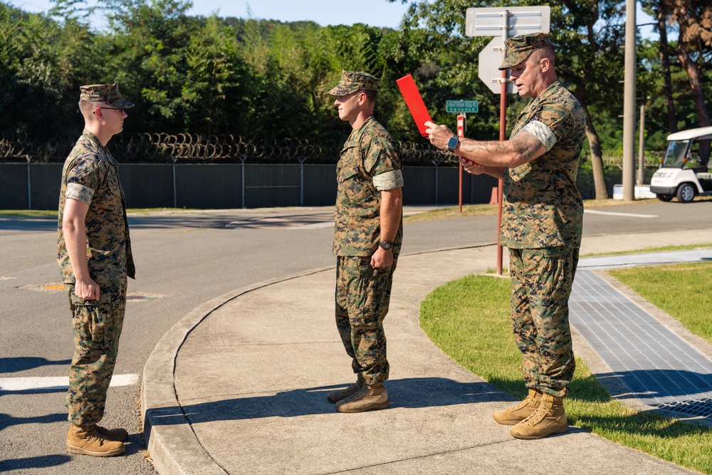 Back Bone of the Marine Corps | Camp Mujuk promotion ceremony