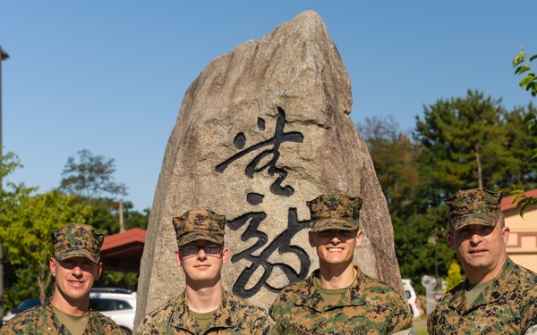 Back Bone of the Marine Corps | Camp Mujuk promotion ceremony