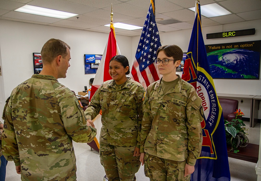 50th RSG commander conducts command visit at SLRC, recognizes Soldiers