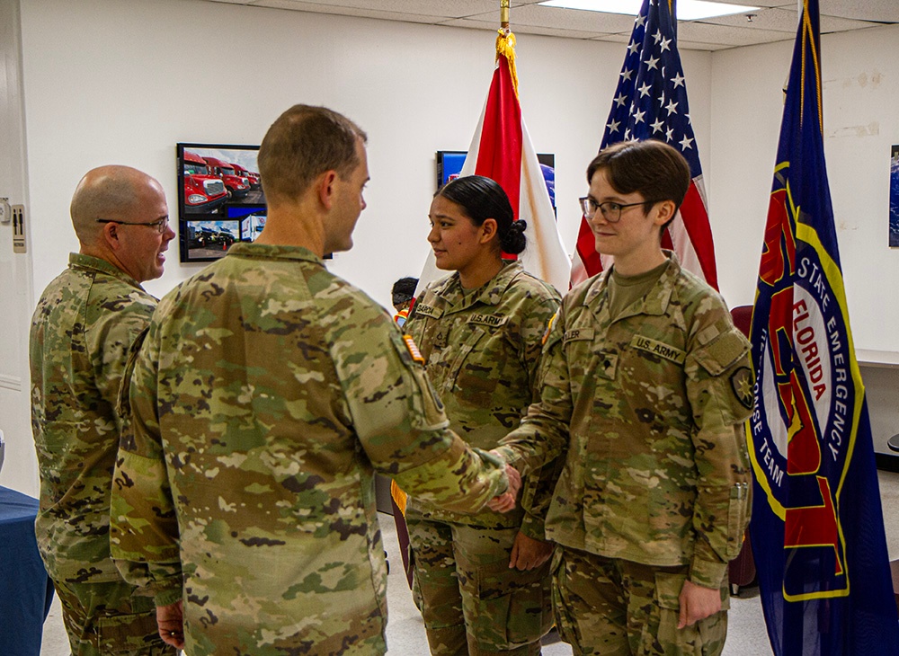 50th RSG commander conducts command visit at SLRC, recognizes Soldiers