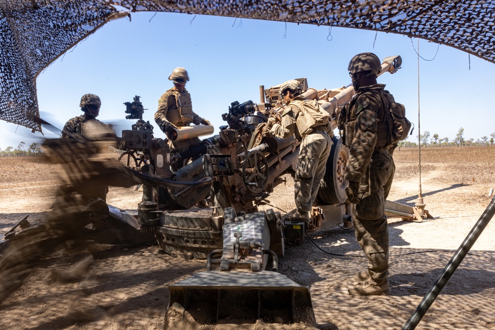 MRF-D 24.3: India Btry., 2nd Bn., 5th Marines (Rein.), participates in fire support coordination exercise during Exercise Predator’s Run 24