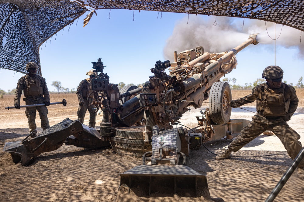 MRF-D 24.3: India Btry., 2nd Bn., 5th Marines (Rein.), participates in fire support coordination exercise during Exercise Predator’s Run 24