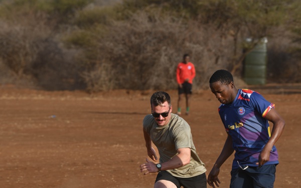 North Carolina National Guard, Botswana Defence Force play joint friendly soccer match