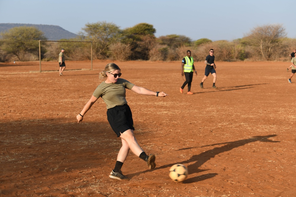 North Carolina National Guard, Botswana Defence Force play joint friendly soccer match