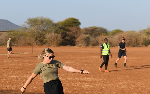 North Carolina National Guard, Botswana Defence Force play joint friendly soccer match