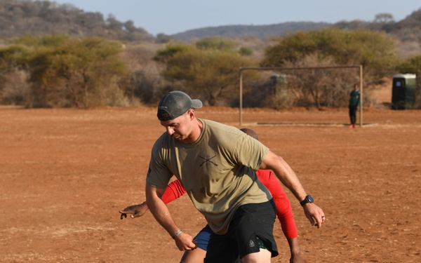 North Carolina National Guard,  Botswana Defence Force play joint friendly soccer match