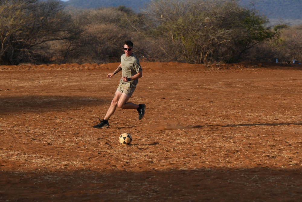 North Carolina National Guard,  Botswana Defence Force play joint friendly soccer match