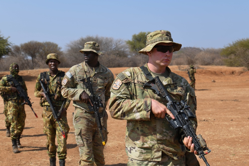 North Carolina National Guard, Botswana Defence Force conduct battle drills