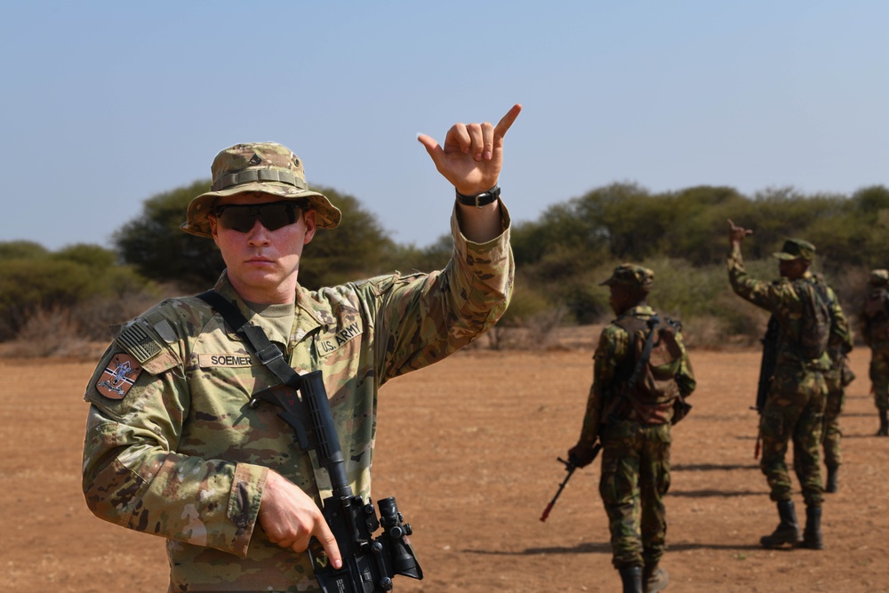 North Carolina National Guard, Botswana Defence Force conduct battle drills