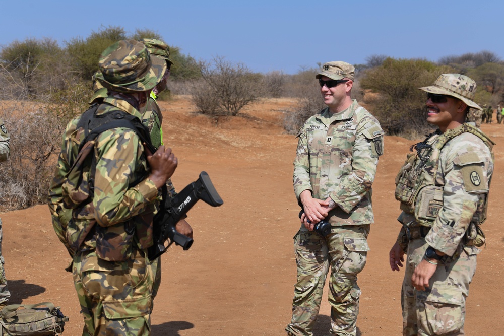 North Carolina National Guard, Botswana Defence Force conduct battle drills