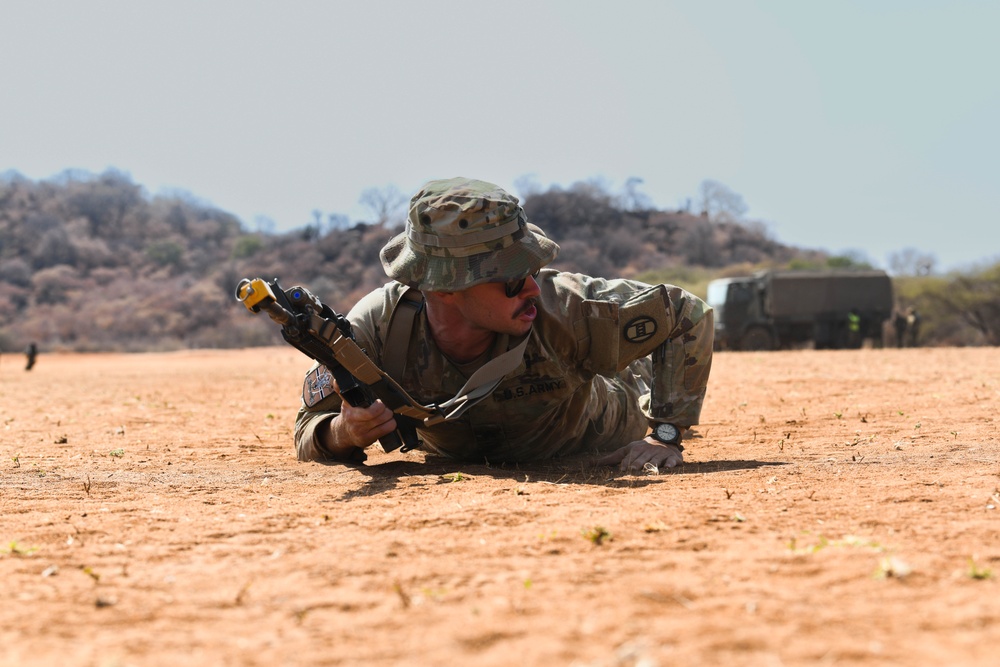 North Carolina National Guard, Botswana Defence Force conduct battle drills