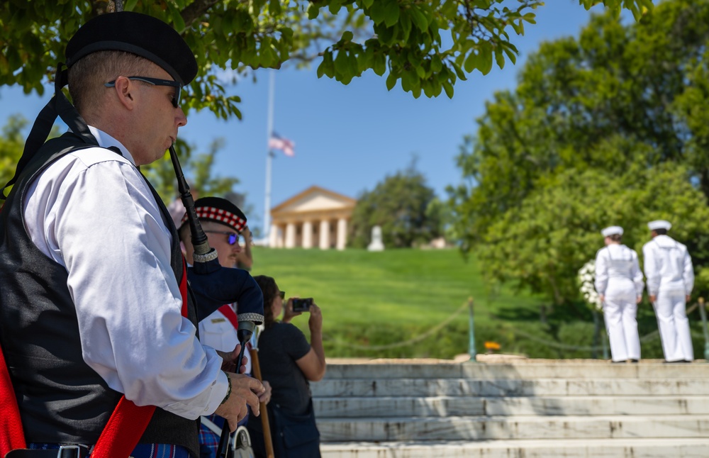 JFK Visits Arlington Cemetery to Honor PT-109 Crew