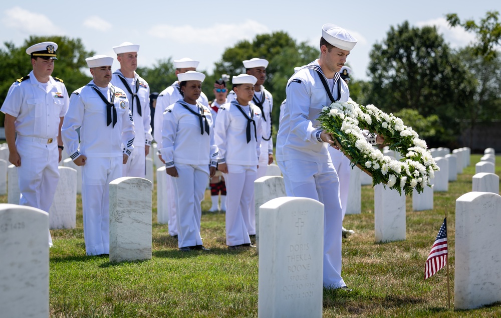 JFK Sailors visit Arlington National Cemetery to Honor PT-109 Crew
