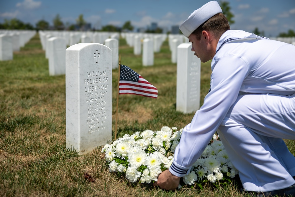 JFK Sailors Visit Arlington National Cemetery to Honor PT-109 Crew