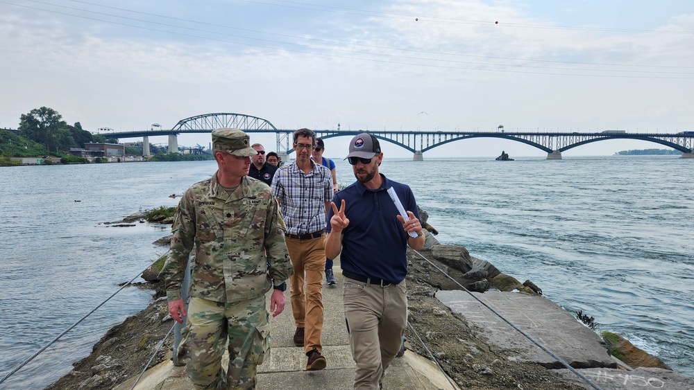 USACE Buffalo District Command Team Visits Emerald Shiner Project