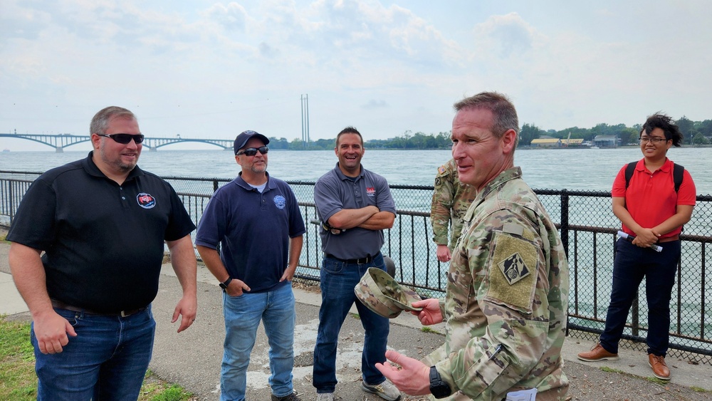USACE Buffalo District Command Team Visits Bird Island Pier