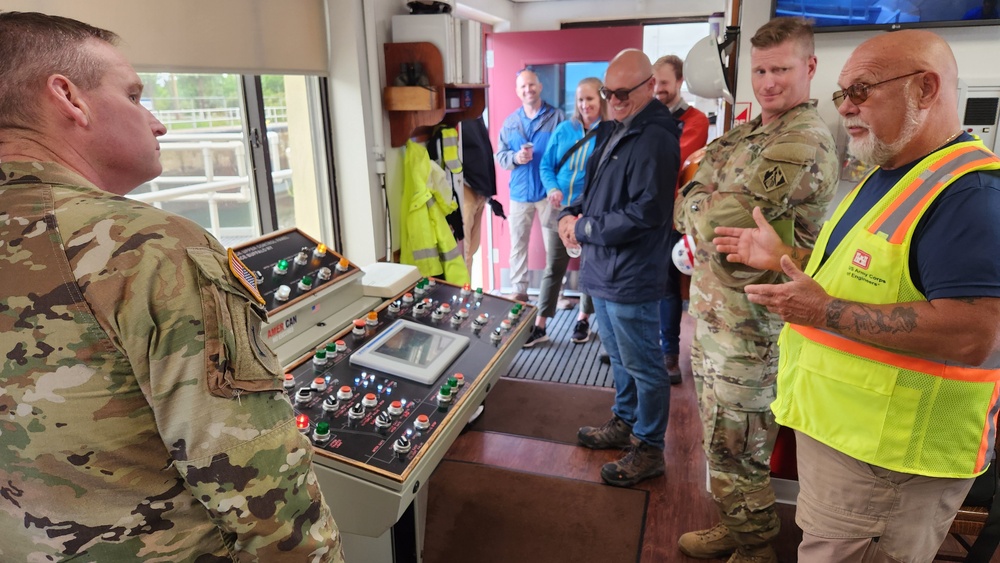 USACE Buffalo District Command Team Visits Black Rock Lock
