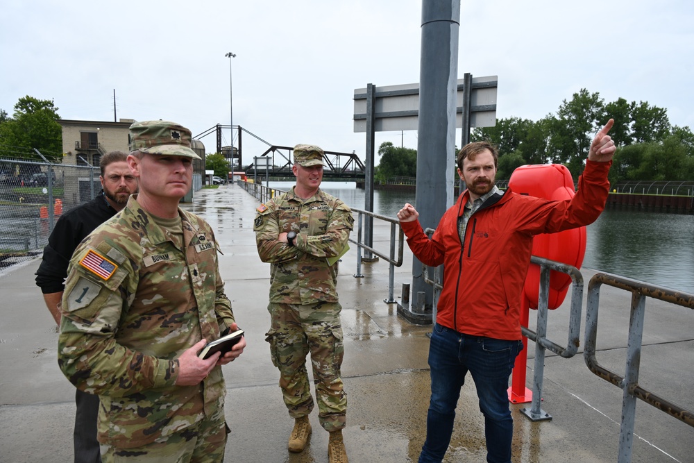 USACE Buffalo District Command Team Visits Black Rock Lock