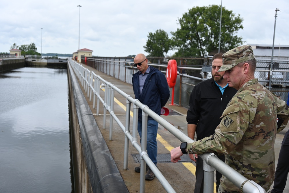 USACE Buffalo District Command Team Visits Black Rock Lock