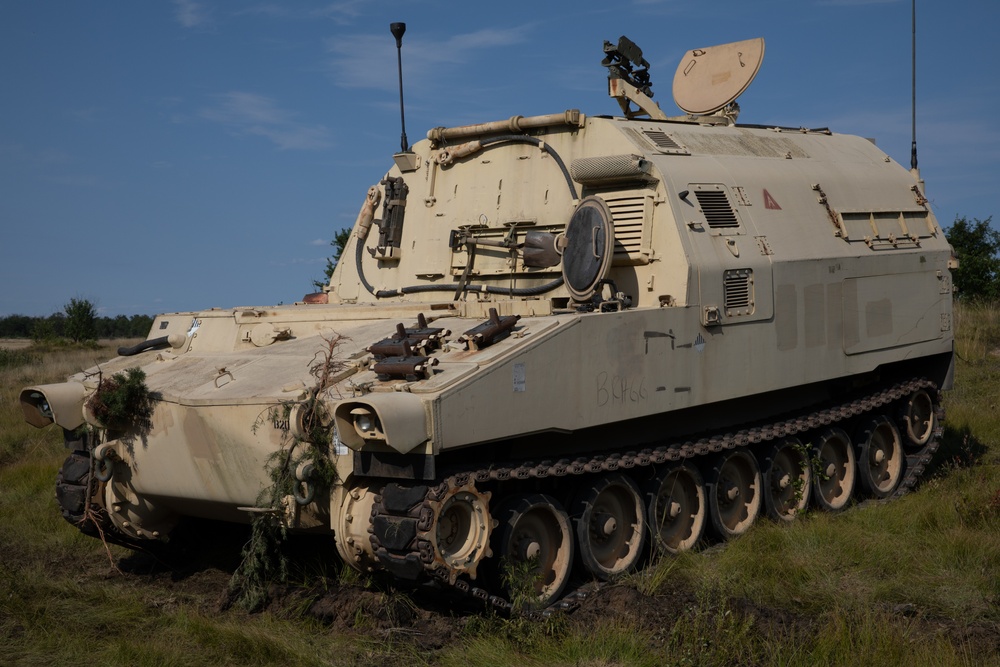 B Battery, 1st Battalion, 201st Field Artillery Regiment reacts to contact and shoots illumination rounds during Northern Strike 2024