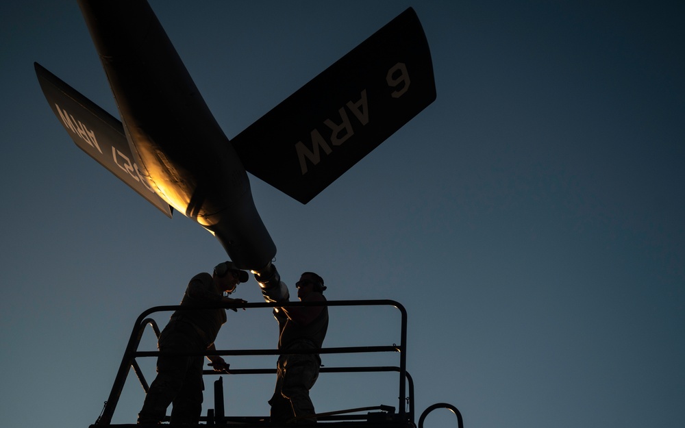 MacDill crew chiefs prepare KC-135s for aerial refueling missions during BE 24-3