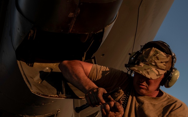 MacDill crew chiefs prepare KC-135s for aerial refueling missions during BE 24-3