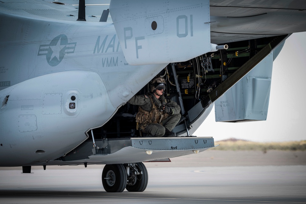 6th Attack Squadron hosts Marine Corps pilots for partnership tour