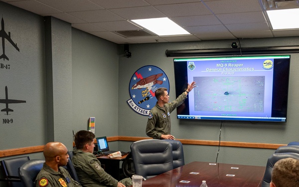 6th Attack Squadron hosts Marine Corps pilots for partnership tour