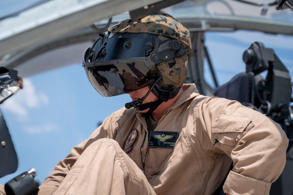 6th Attack Squadron hosts Marine Corps pilots for partnership tour