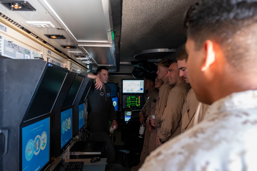 6th Attack Squadron hosts Marine Corps pilots for partnership tour