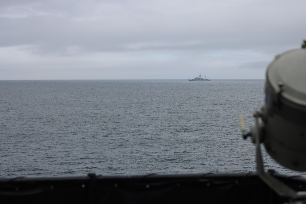 U.S. Coast Guard encounters Russian naval vessel near Aleutian Islands, Alaska