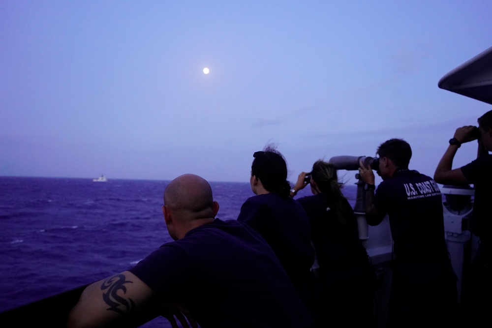Coast Guard Cutter Venturous conducts maritime border operations in the Florida Straits and Windward Passage