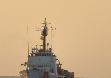 Coast Guard Cutter Venturous conducts maritime border operations in the Florida Straits and Windward Passage