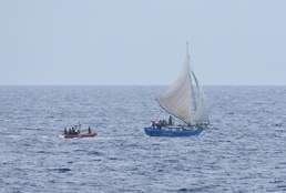 Coast Guard Cutter Venturous conducts maritime border operations in the Florida Straits and Windward Passage