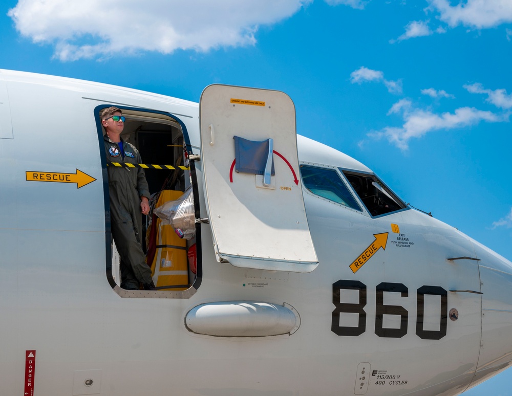 U.S. Navy P-8A Aircraft Return to NAS Jacksonville After Tropical Storm Debby Evacuation