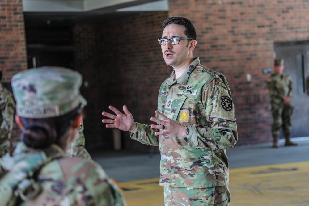 U.S. Army Guidance Counselor Engages Future Soldier Preparatory Course Trainees