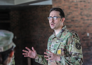 U.S. Army Guidance Counselor Engages Future Soldier Preparatory Course Trainees
