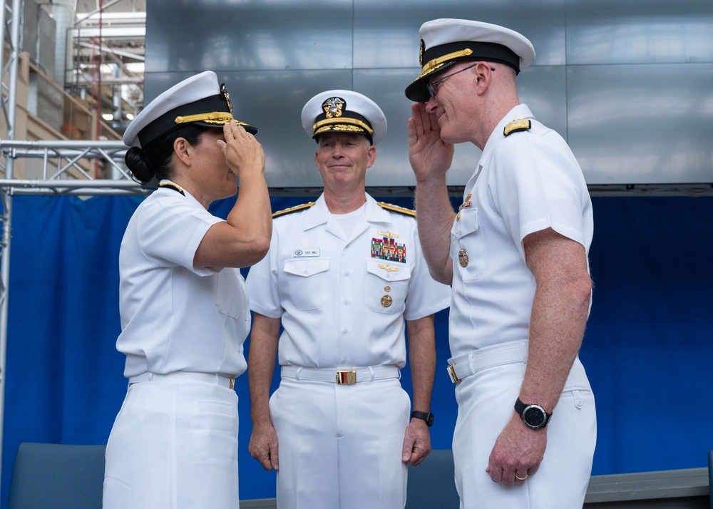 NAVWAR's New Commander: Rear Adm. Okano Takes Charge as Rear Adm. Small Retires After Distinguished Service